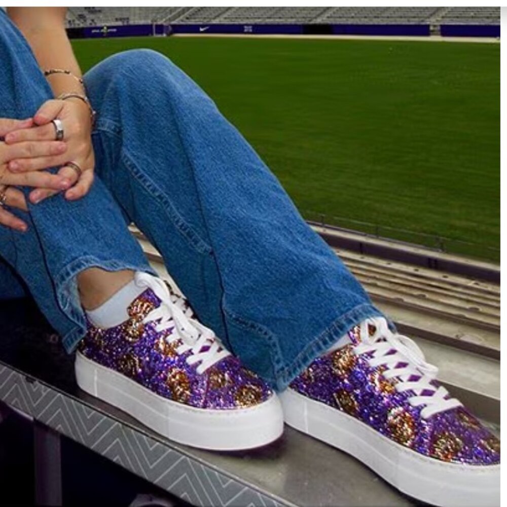 BETSY JOHNSON SIDNY FOOTBALL PLATFORM SNEAKERS (9)